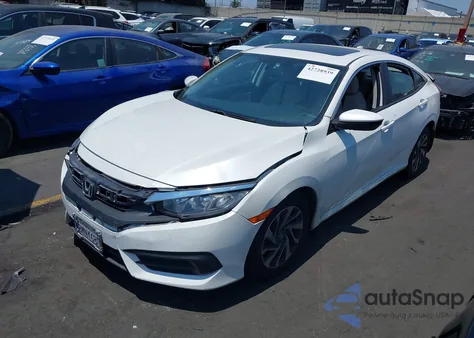 2018 Honda Civic Ex z USA, uszkodzony, nr VIN 2HGFC2F75JH564887
